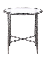 Talva Gunmetal End Table - Ornate Home