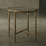 Talva Matte Gold End Table