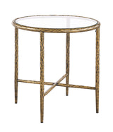Talva Matte Gold End Table