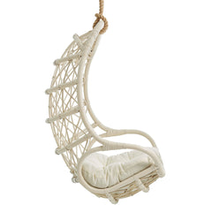 Tamarind Light Tan Natural Rattan Hanging Chair - Ornate Home