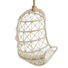 Tamarind Light Tan Natural Rattan Hanging Chair - Ornate Home