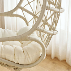 Tamarind Light Tan Natural Rattan Hanging Chair - Ornate Home