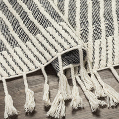 Tamayong Tasseled Jute&Wool Rug - Clearance - Ornate Home