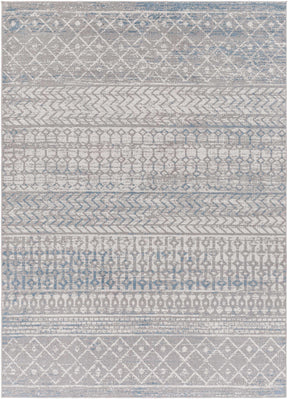 Tambac Blue & Gray Washable Area Rug - Clearance - Ornate Home