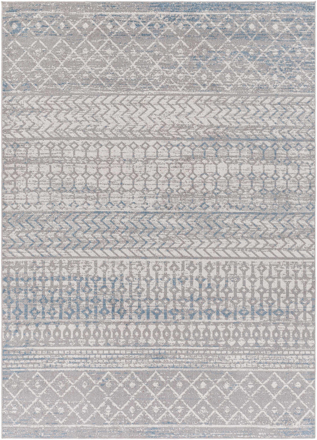 Tambac Blue & Gray Washable Area Rug - Clearance - Ornate Home