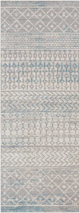 Tambac Blue & Gray Washable Area Rug - Clearance - Ornate Home