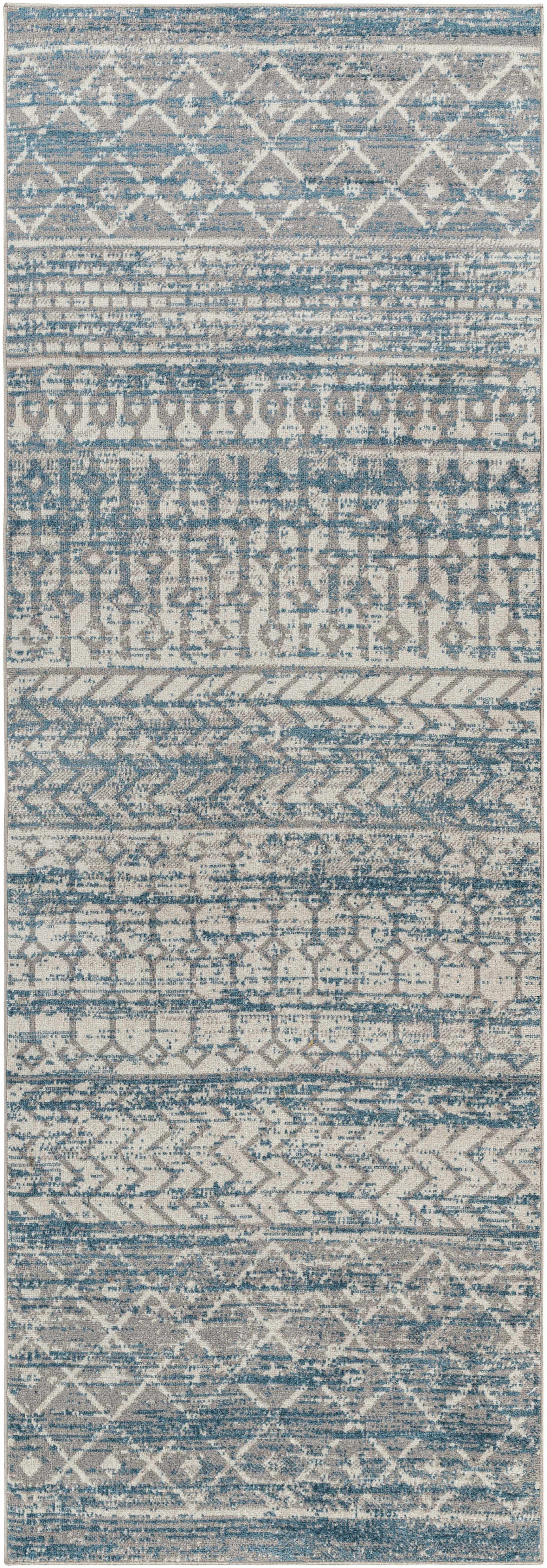 Tambac Blue Washable Area Rug - Clearance - Ornate Home
