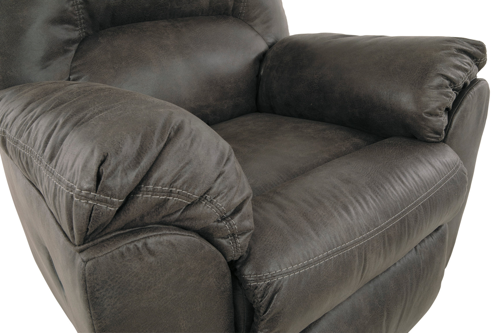 Tambo Faux Leather Manual Recliner - Ornate Home