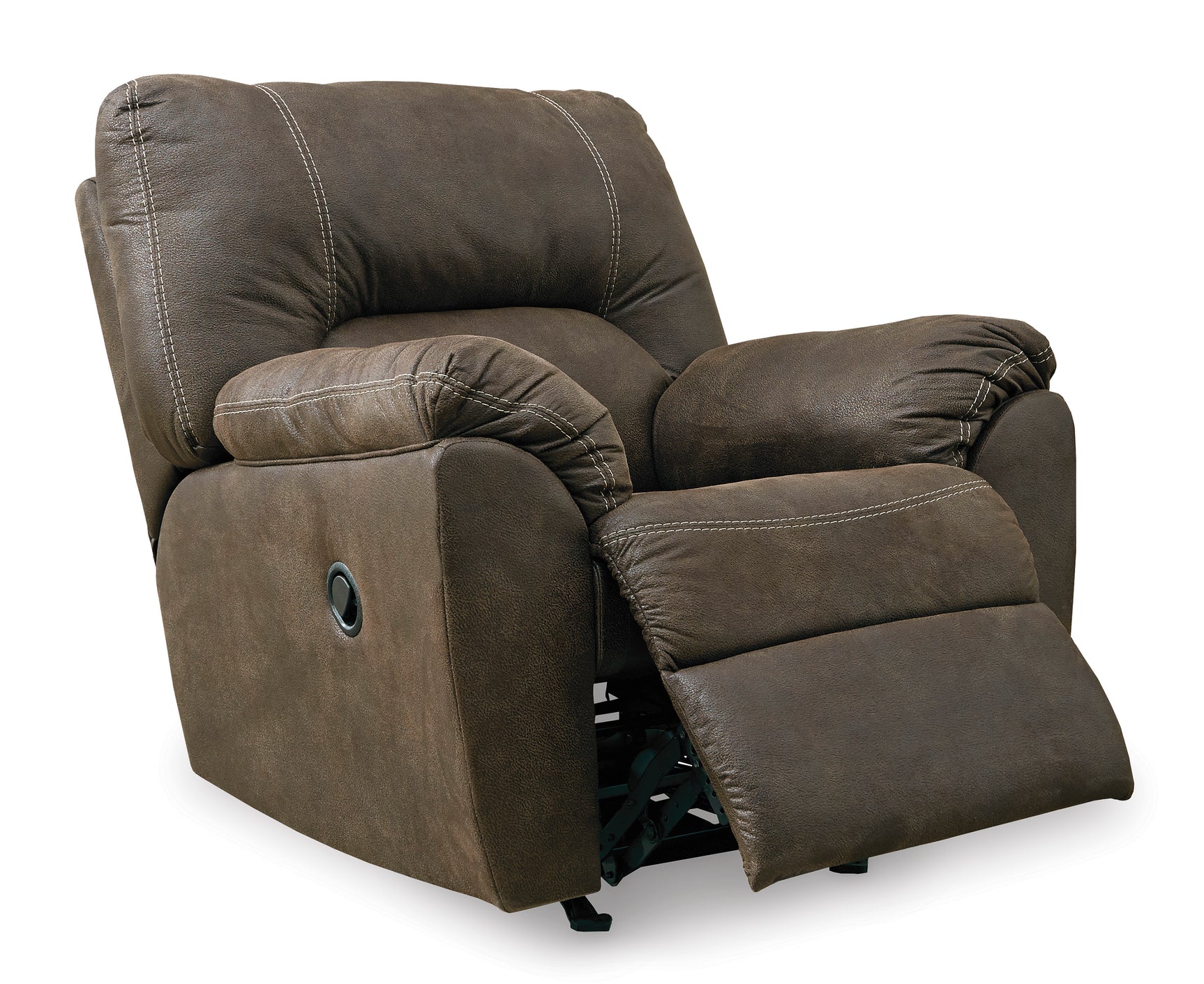 Tambo Faux Leather Manual Recliner - Ornate Home