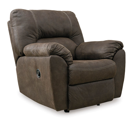 Tambo Faux Leather Manual Recliner - Ornate Home