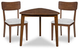 Tameride Brown Dining Table and 2 Chairs (Online Special Price) - Ornate Home
