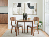 Tameride Brown Dining Table and 2 Chairs - Ornate Home