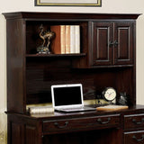 Tami Dark Walnut Credenza Desk Hutch - Ornate Home