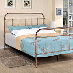 Tamia Rose Gold E.King Bed - Ornate Home