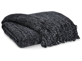 Tamish Black Throw (Online Special Price) - Ornate Home