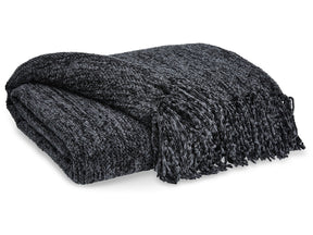 Tamish Black Throw - Ornate Home