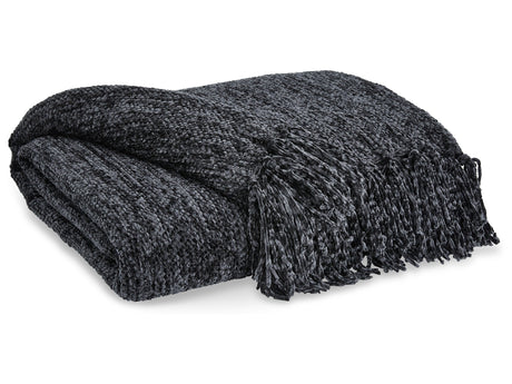 Tamish Black Throw - Ornate Home