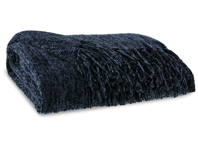 Tamish Blue Throw (Online Special Price) - Ornate Home
