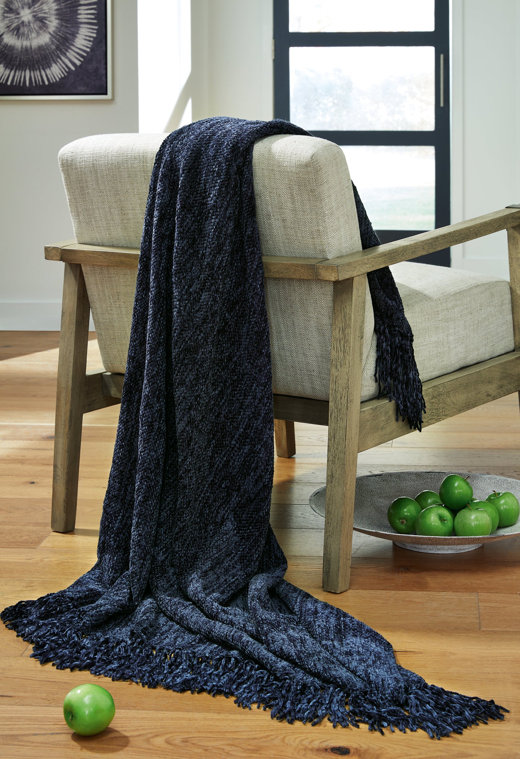 Tamish Blue Throw (Online Special Price) - Ornate Home