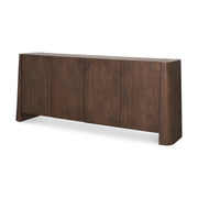 Tammar Brown Wood 4-Door Sideboard - Ornate Home