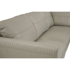 Tampa Airy Green Leather Sectional Sofa - Ornate Home