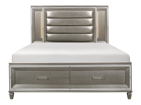Tamsin Silver-Gray California King Platform Bed - Ornate Home