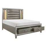 Tamsin Silver-Gray California King Platform Bed - Ornate Home