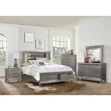 Tamsin Silver-Gray California King Platform Bed - Ornate Home