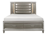 Tamsin Silver-Gray Eastern King Platform Bed - Ornate Home