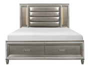 Tamsin Silver-Gray Eastern King Platform Bed - Ornate Home