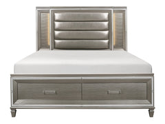 Tamsin Silver-Gray Eastern King Platform Bed - Ornate Home