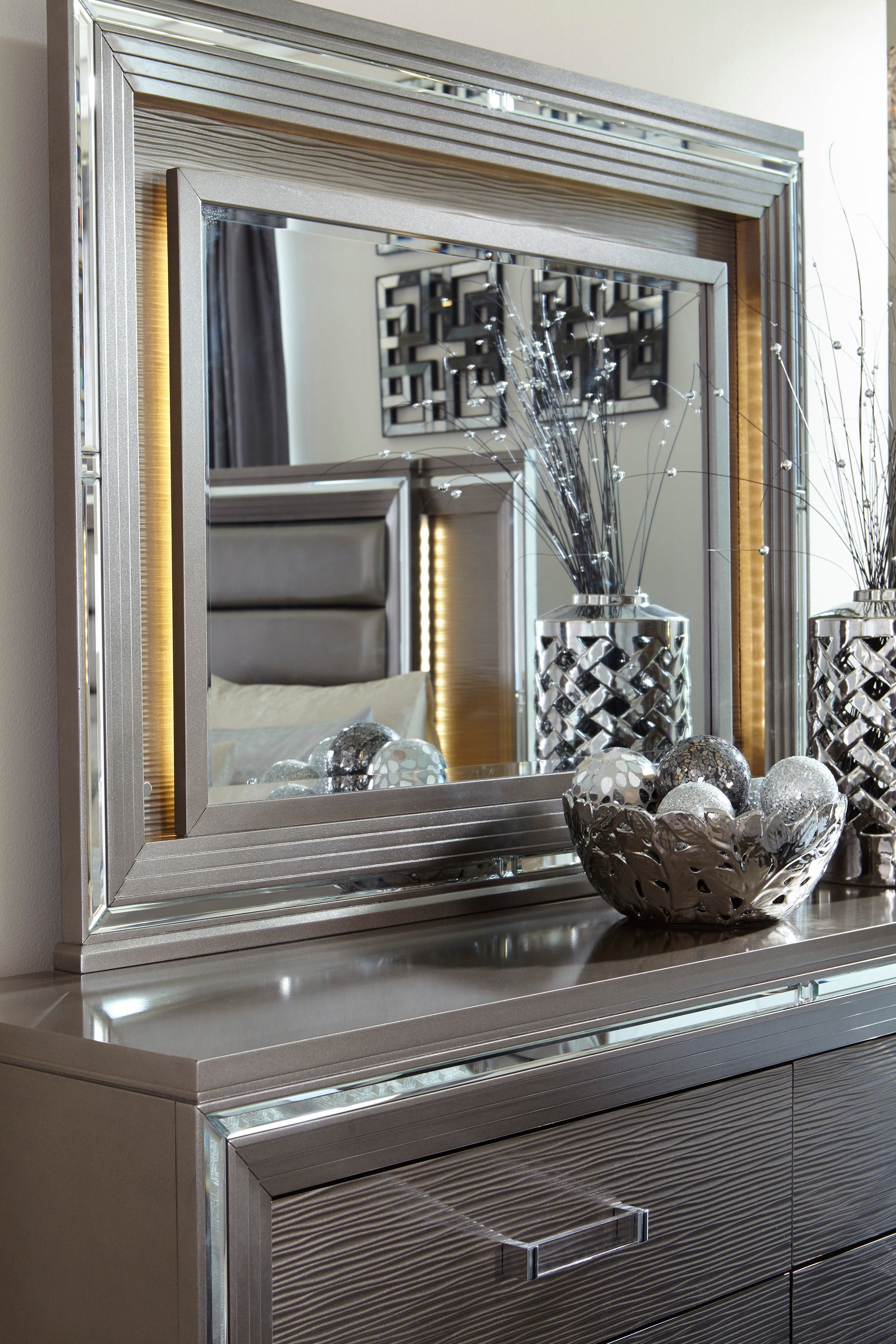 Tamsin Silver/Gray Mirror - Ornate Home