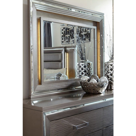 Tamsin Silver/Gray Mirror - Ornate Home