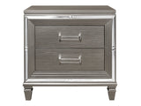 Tamsin Silver/Gray Nightstand - Ornate Home