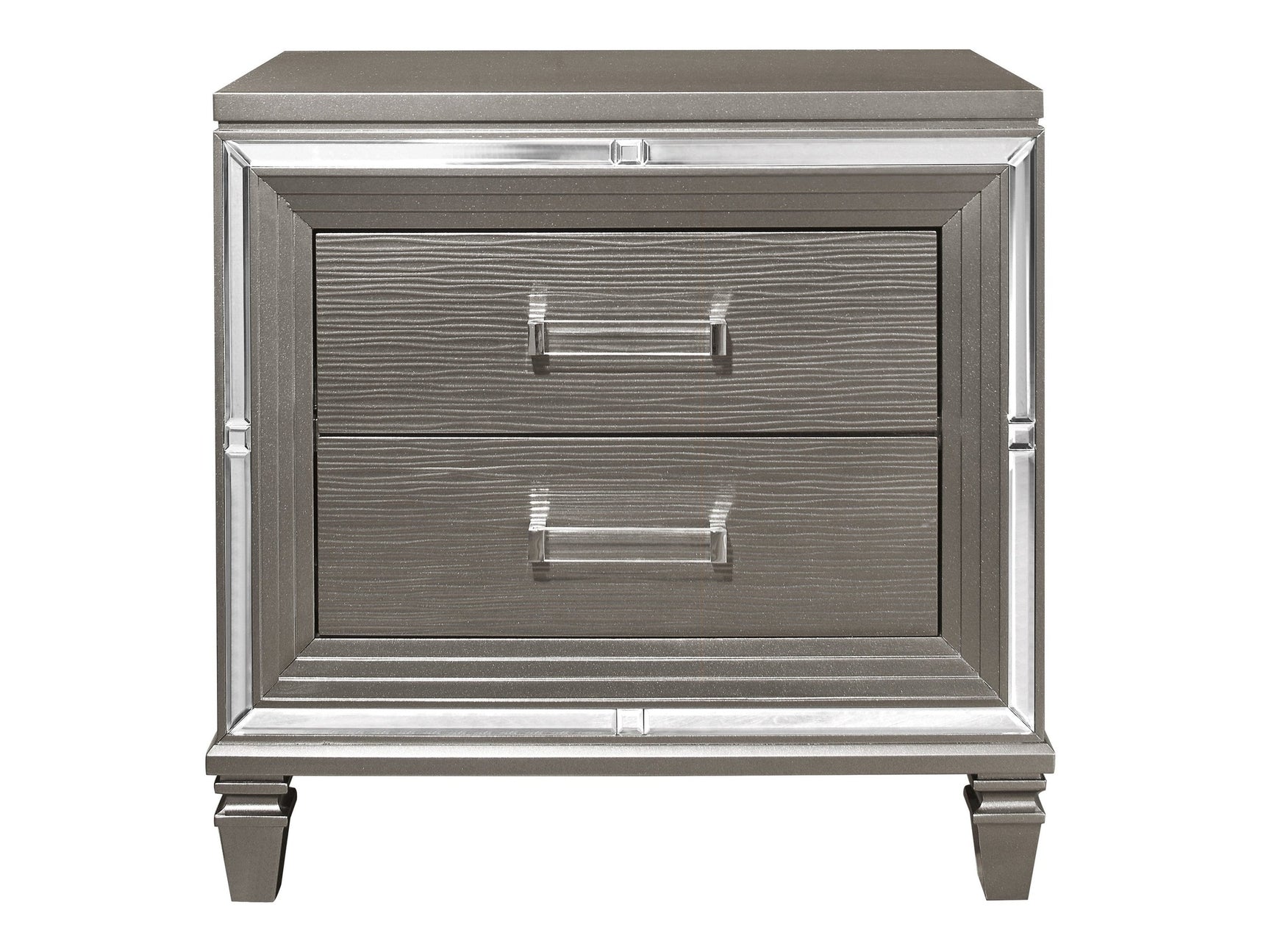 Tamsin Silver/Gray Nightstand - Ornate Home