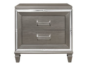 Tamsin Silver/Gray Nightstand - Ornate Home