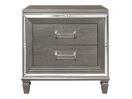 Tamsin Silver/Gray Nightstand - Ornate Home