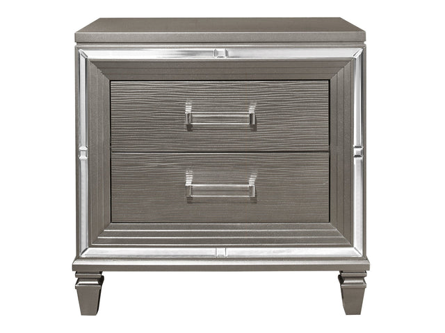 Tamsin Silver/Gray Nightstand - Ornate Home