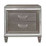 Tamsin Silver/Gray Nightstand - Ornate Home