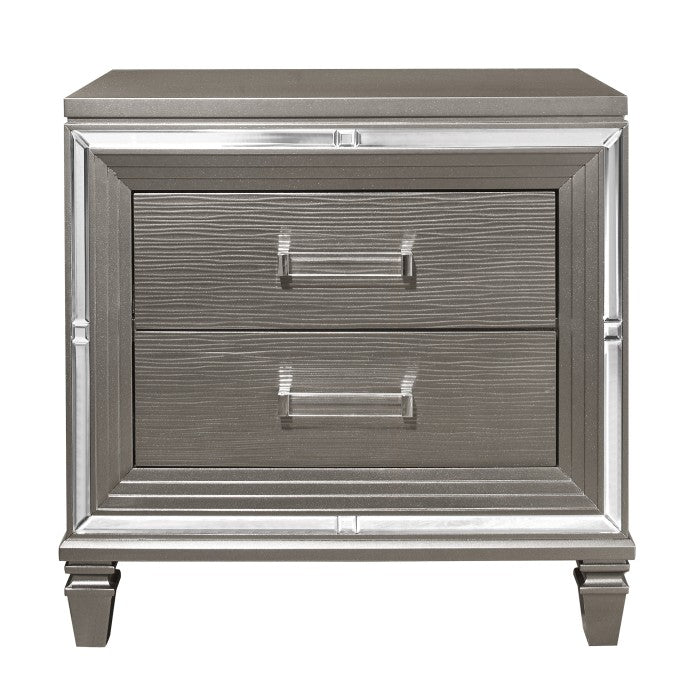 Tamsin Silver/Gray Nightstand - Ornate Home