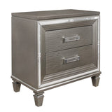 Tamsin Silver/Gray Nightstand - Ornate Home