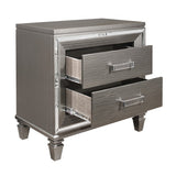Tamsin Silver/Gray Nightstand - Ornate Home