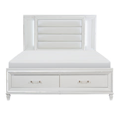 Tamsin Silver-Gray / White 4-piece Queen Bedroom Set - Ornate Home
