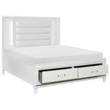 Tamsin Silver-Gray / White 4-piece Queen Bedroom Set - Ornate Home