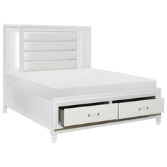 Tamsin Silver-Gray / White 4-piece Queen Bedroom Set - Ornate Home