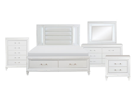Tamsin White 5-Piece Queen Bedroom Set - Ornate Home