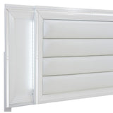 Tamsin White Eastern King Platform Bed w/Footboard Storage - Ornate Home