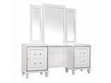Tamsin White Vanity Dresser with Mirror - Ornate Home