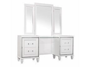 Tamsin White Vanity Dresser with Mirror - Ornate Home