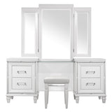 Tamsin White Vanity Dresser with Mirror - Ornate Home